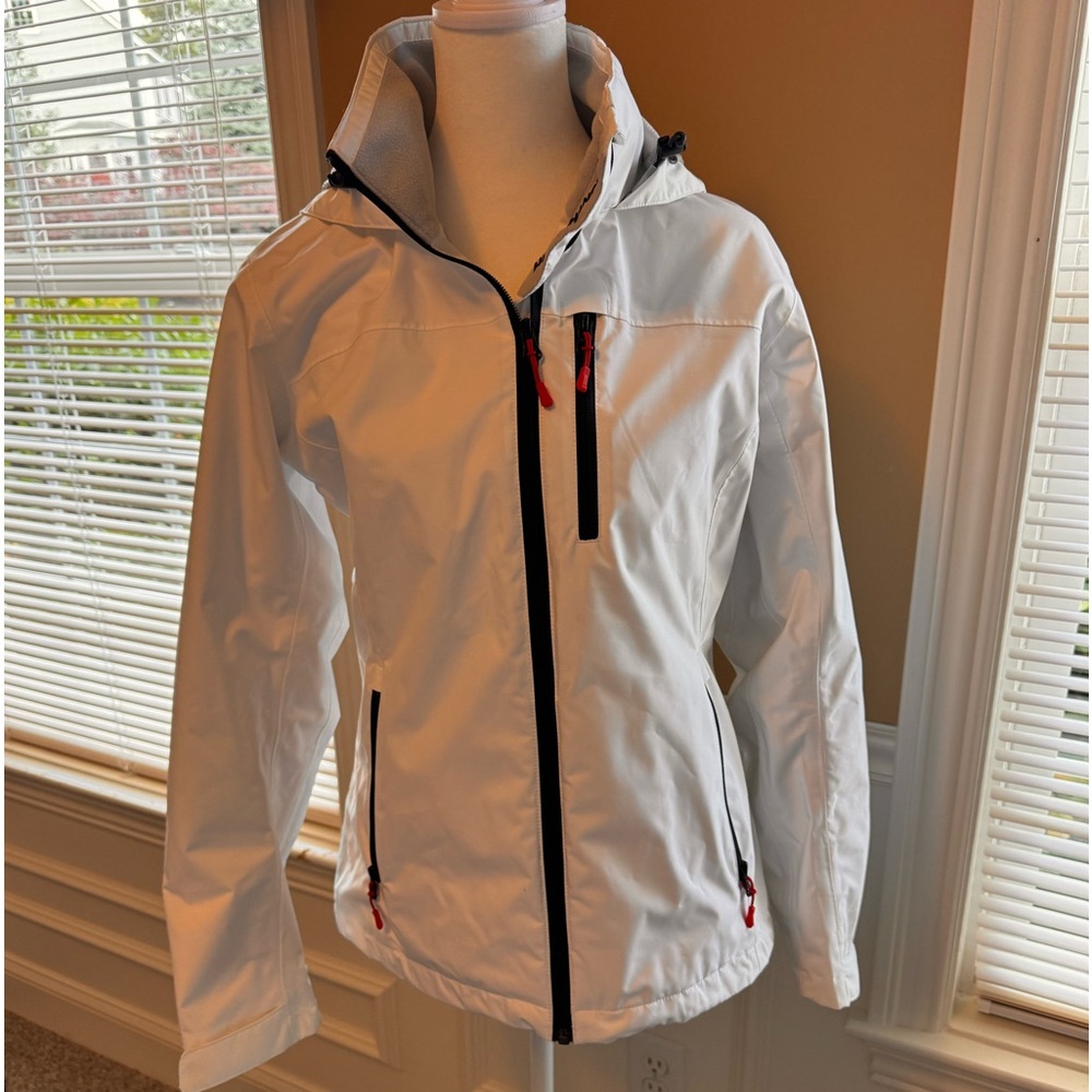 Helly Hansen white rain jacket - size M